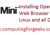 Install Opera Web Browser on Ubuntu 22.04|20.04 operamini